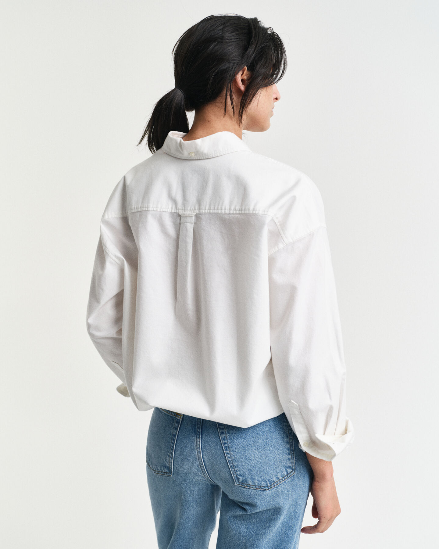 Oversized Fit Oxford-Bluse