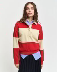 Color Blocked Rugger mit Piquéstruktur