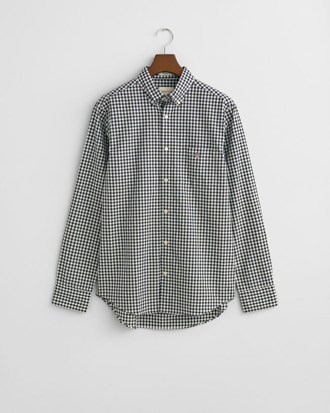Regular Fit Classic Gingham Popeline Hemd