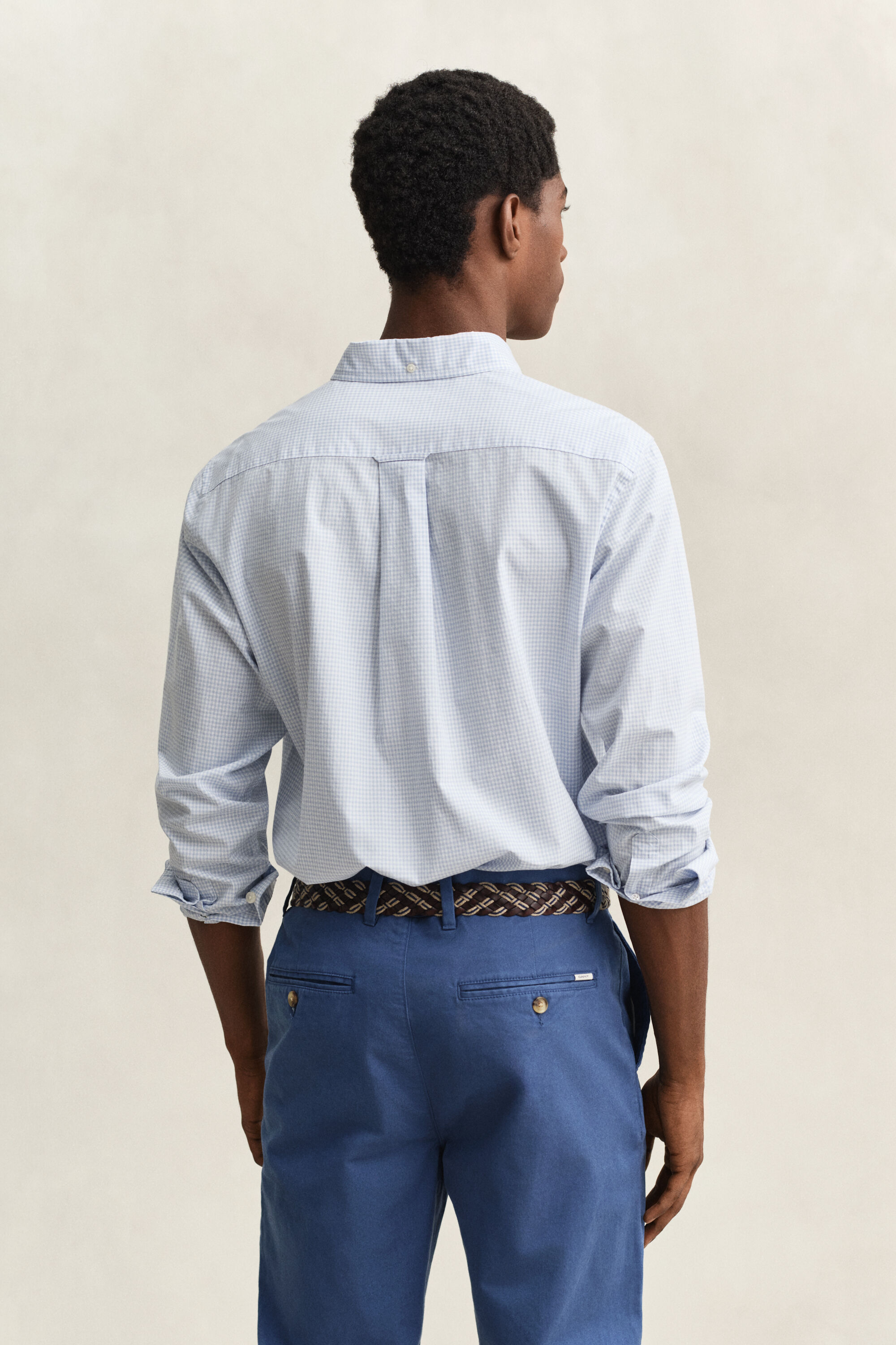 Camicia classica in popeline percalle