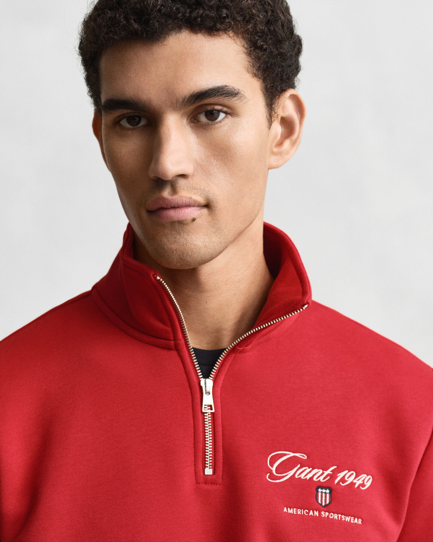 1949 Graphic Sweatshirt mit Reißverschlusskragen