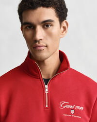 1949 Graphic Sweatshirt mit Reißverschlusskragen