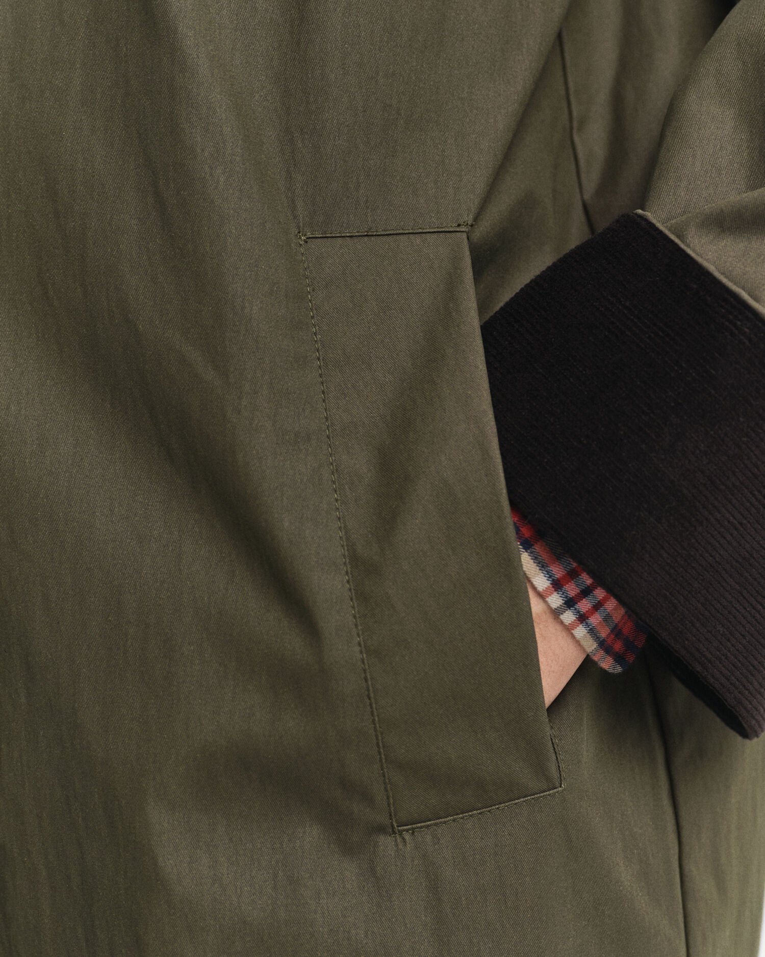 Caban en coton ciré