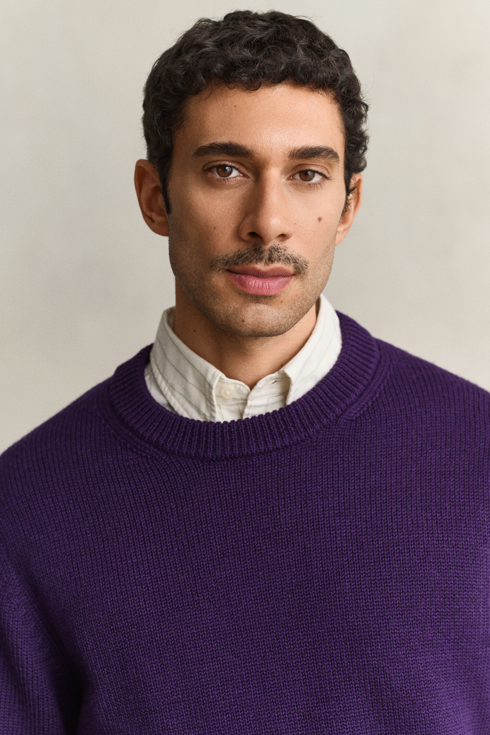 Gestreifter Pullover aus Merinowolle