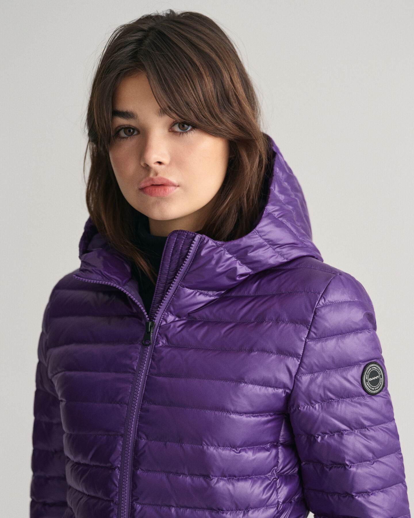 Teen Girls Shiny Leichte Daunensteppjacke