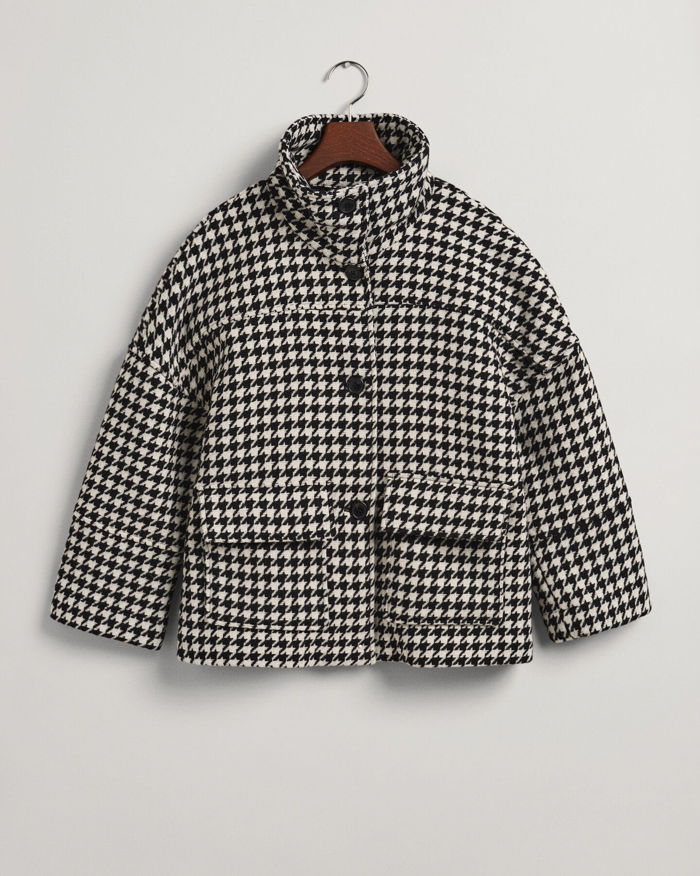 Verk&uuml;rzte Houndstooth Jacke