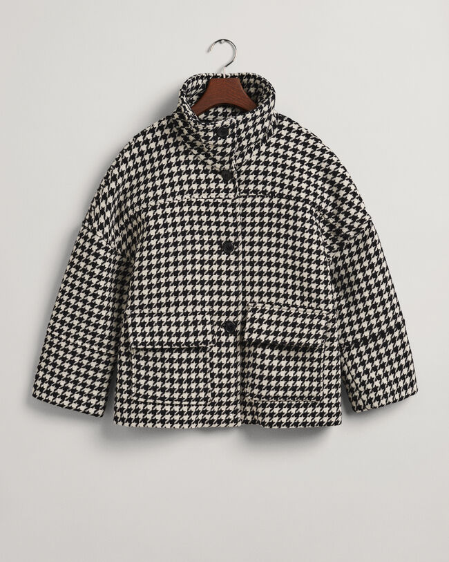 Verk&uuml;rzte Houndstooth Jacke