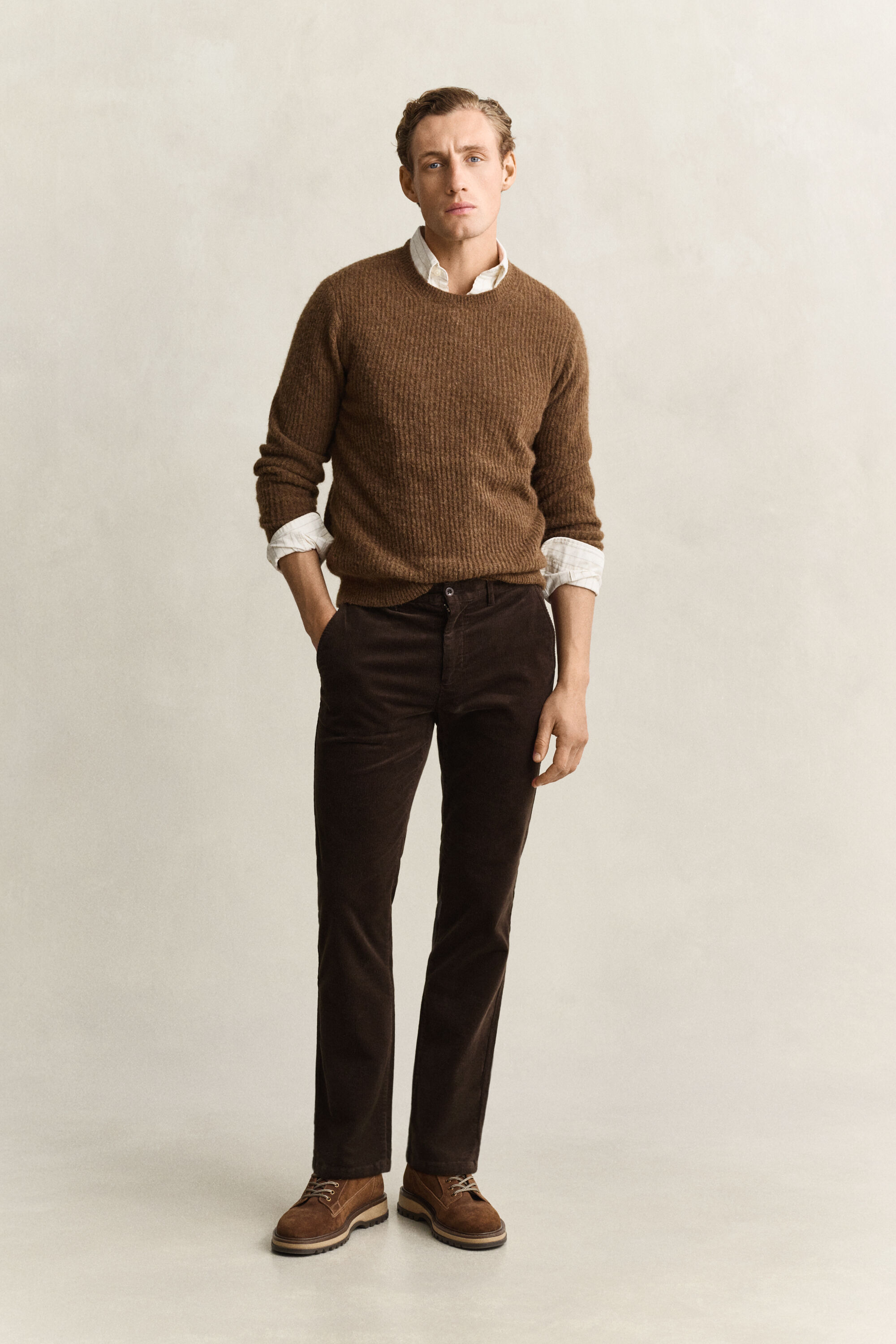 Regular Fit Cord Chinohose