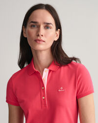 Piqu&eacute; Poloshirt mit Kontrastkragen