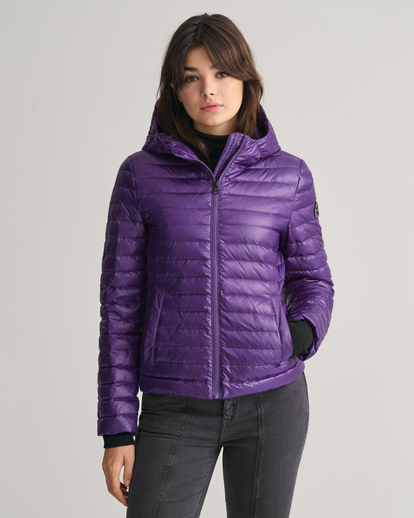 Teen Girls Shiny Leichte Daunensteppjacke