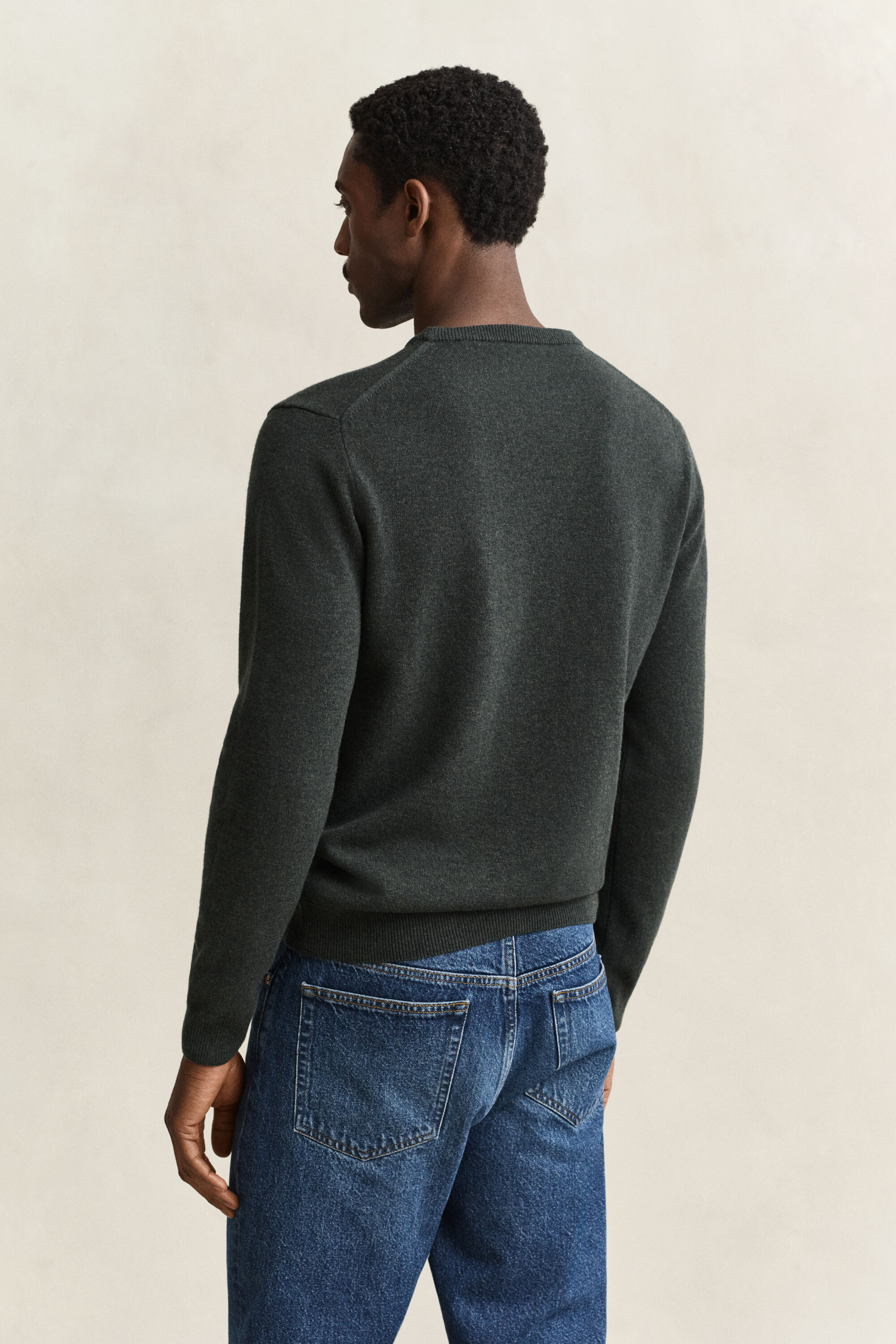 Rundhalspullover aus Lambswool