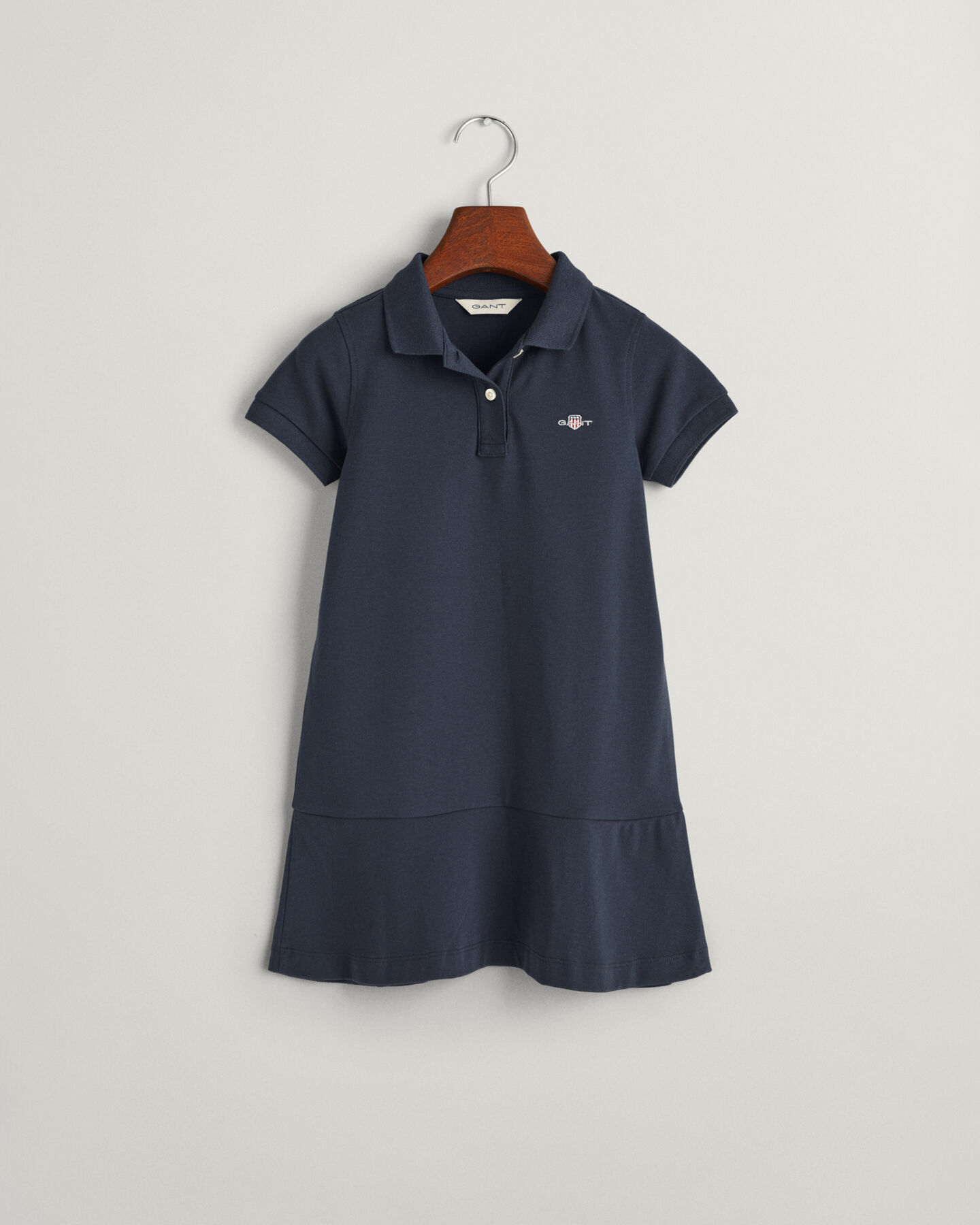 Girls Piqu&eacute; Flounce Kurzarmkleid