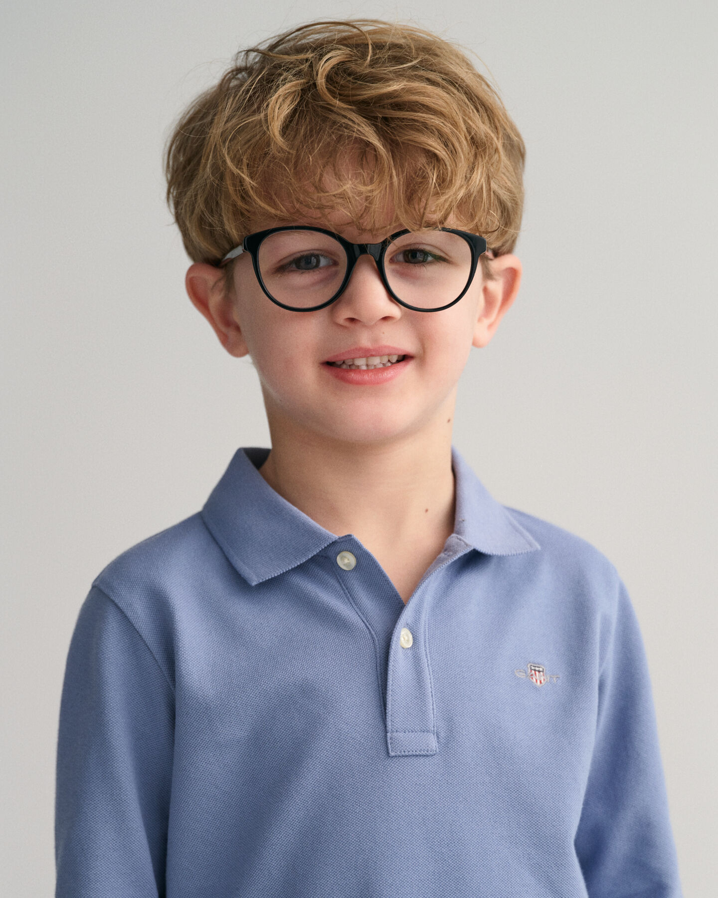 Kids Shield Piqu&eacute; Langarm-Poloshirt