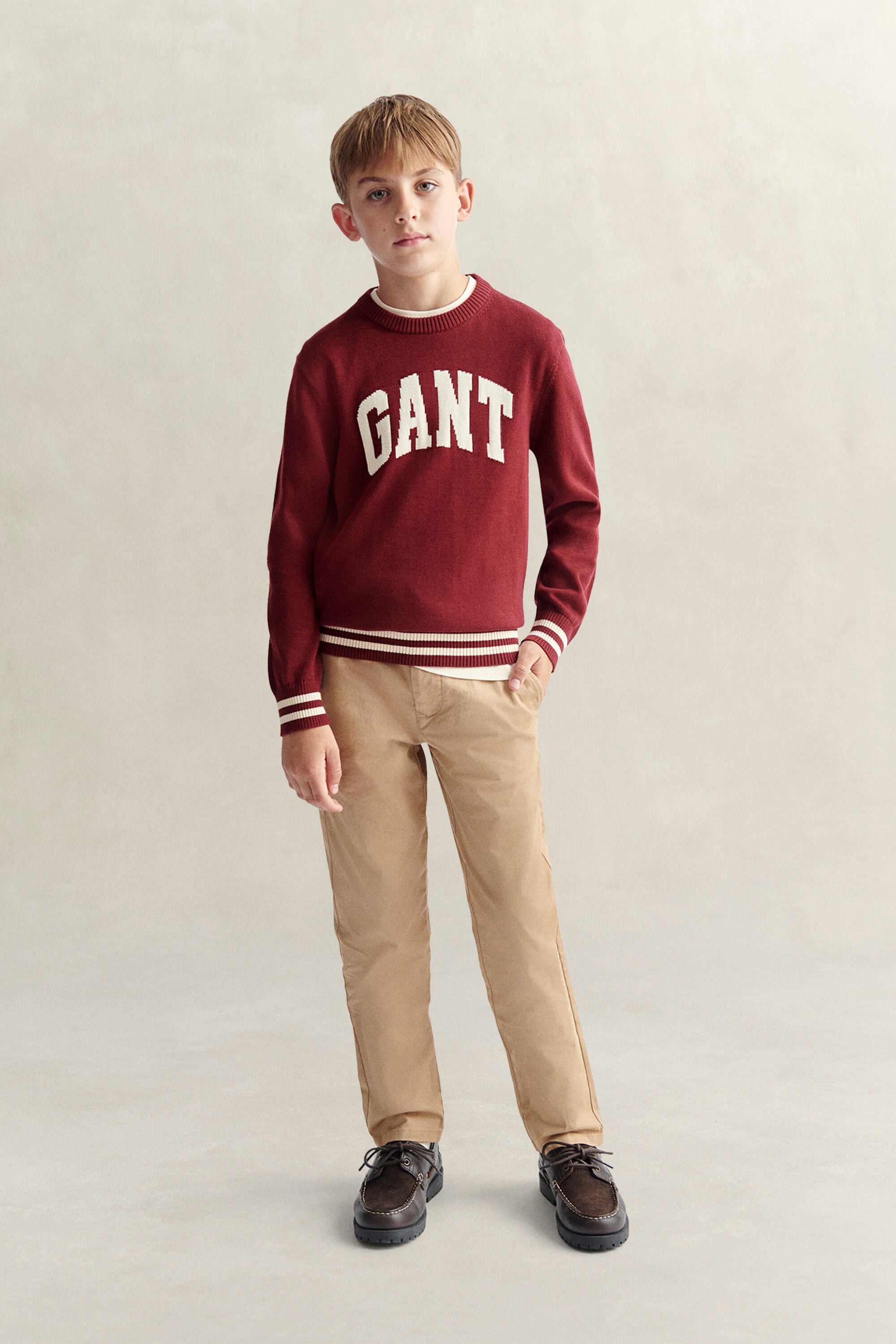 Teen Boys Pullover mit Intarsienstrickerei
