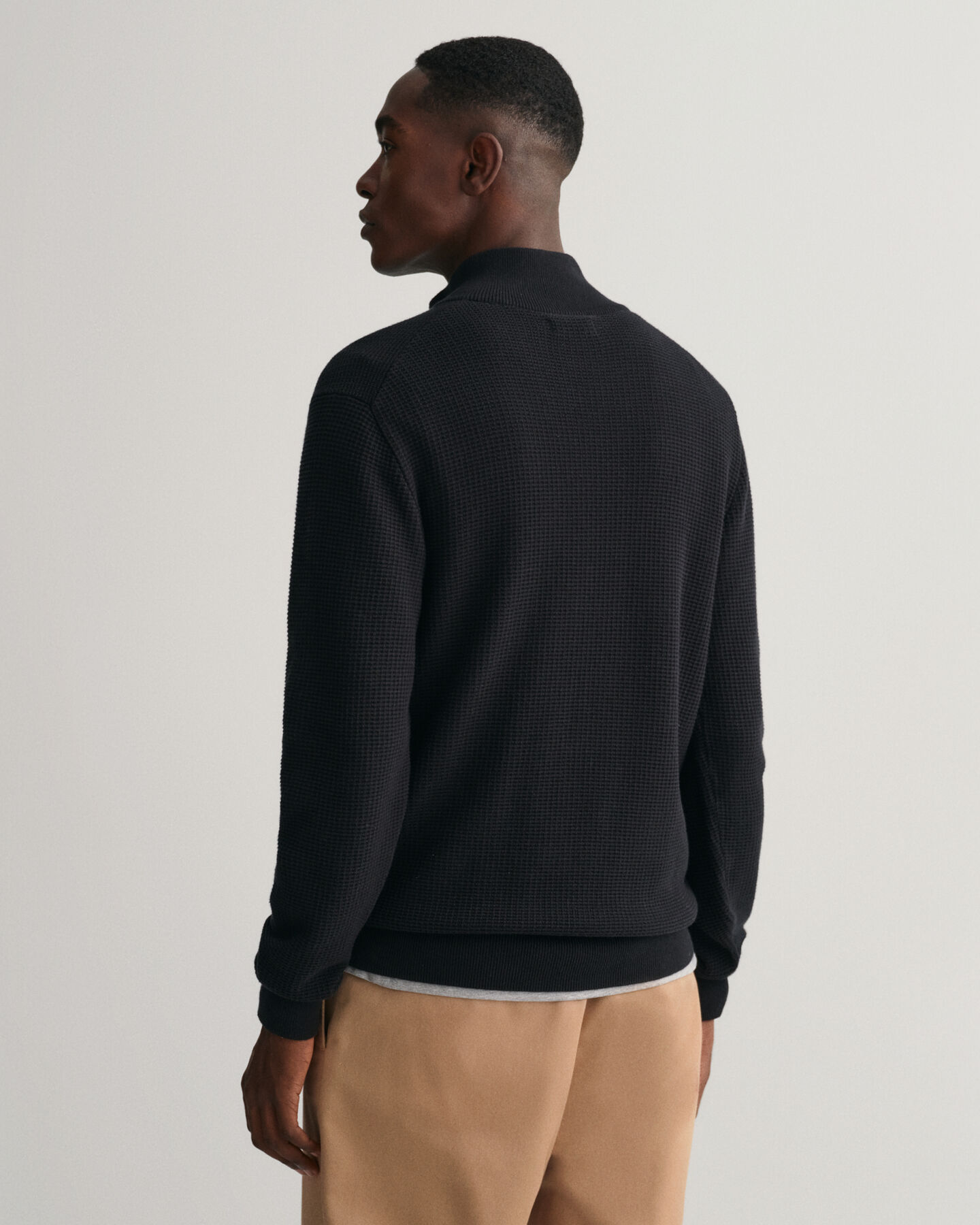 Textured Baumwoll Troyer