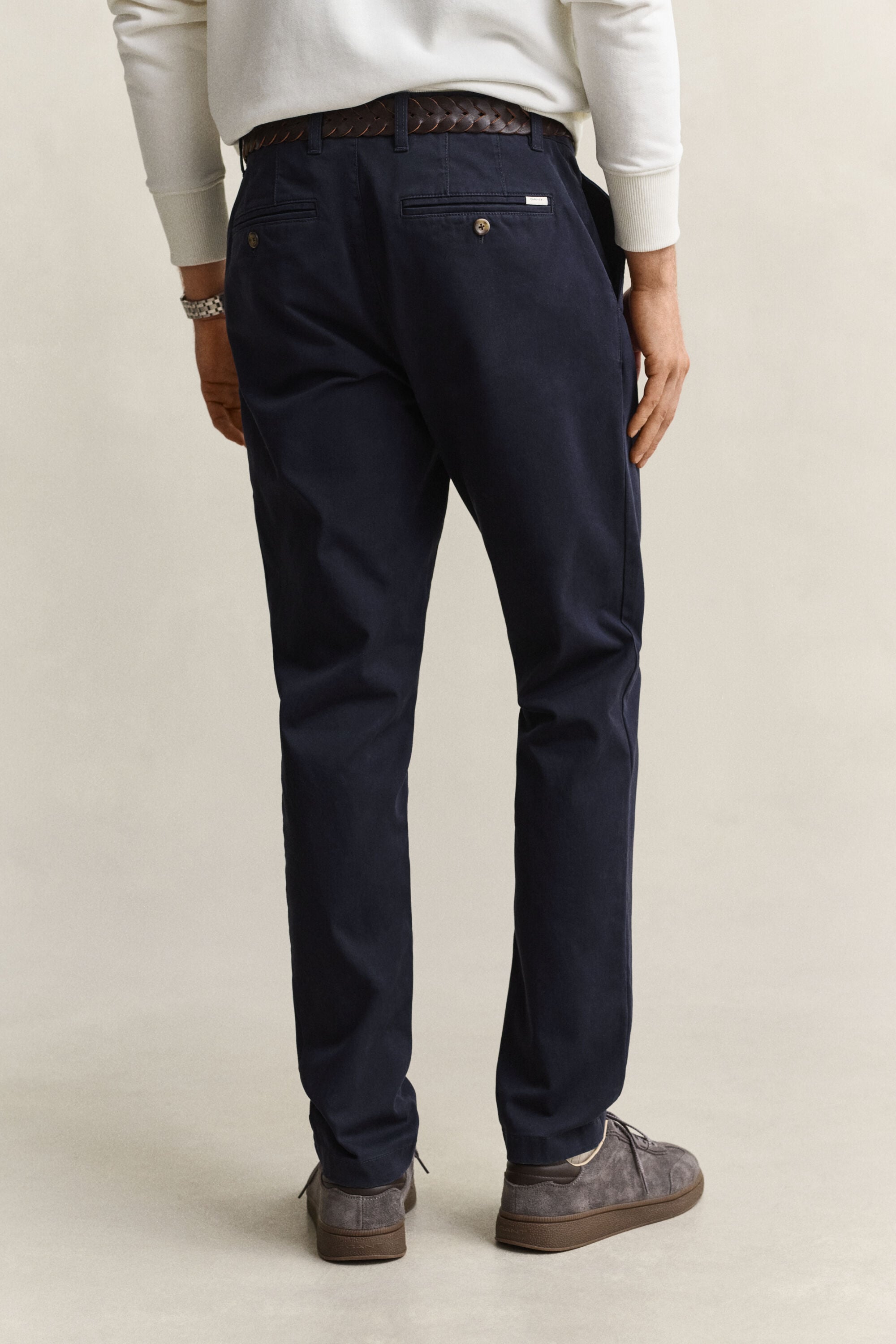 Pantalon chino coupe slim confortable