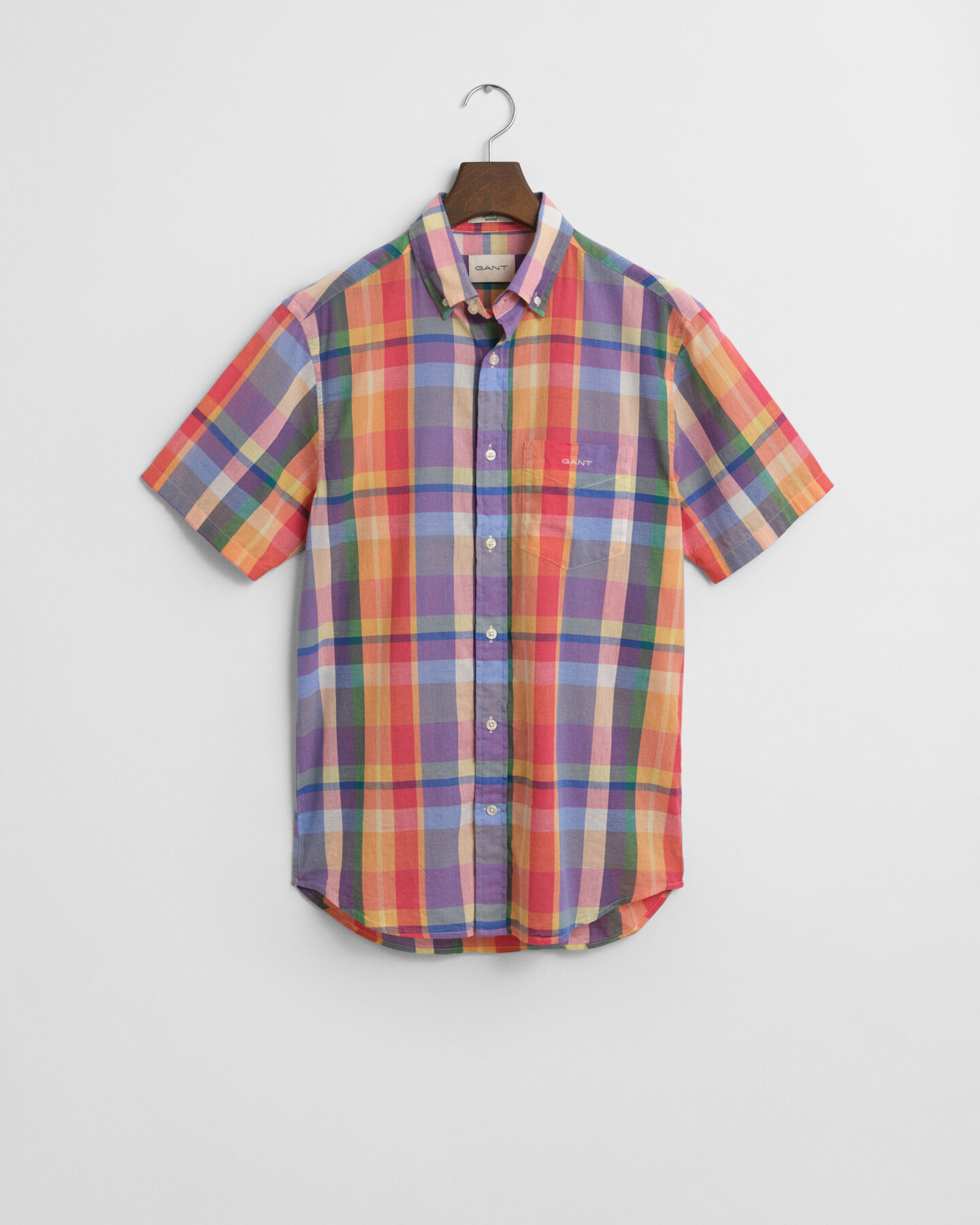 Regular Fit Indian Madras Kurzarmhemd