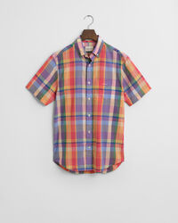 Regular Fit Indian Madras Kurzarmhemd