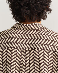 Relaxed Fit Geometric Bluse