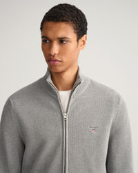 Strickjacke mit gerippter Struktur