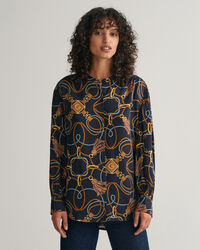 Bluse mit Seil-Print