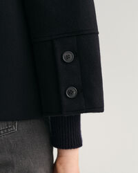 Cropped Jacke aus Wollmischung