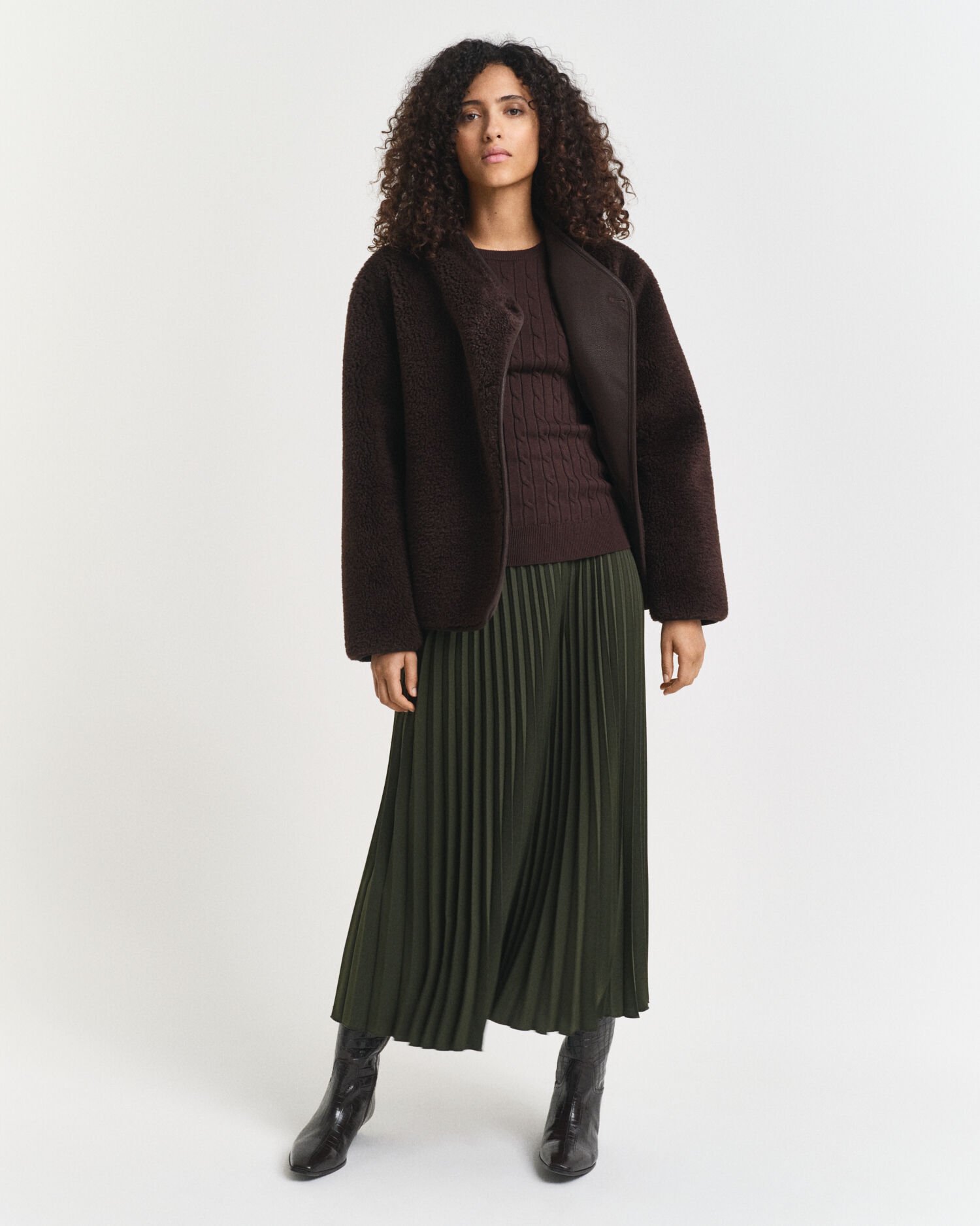 Zopfstrick Rundhalspullover