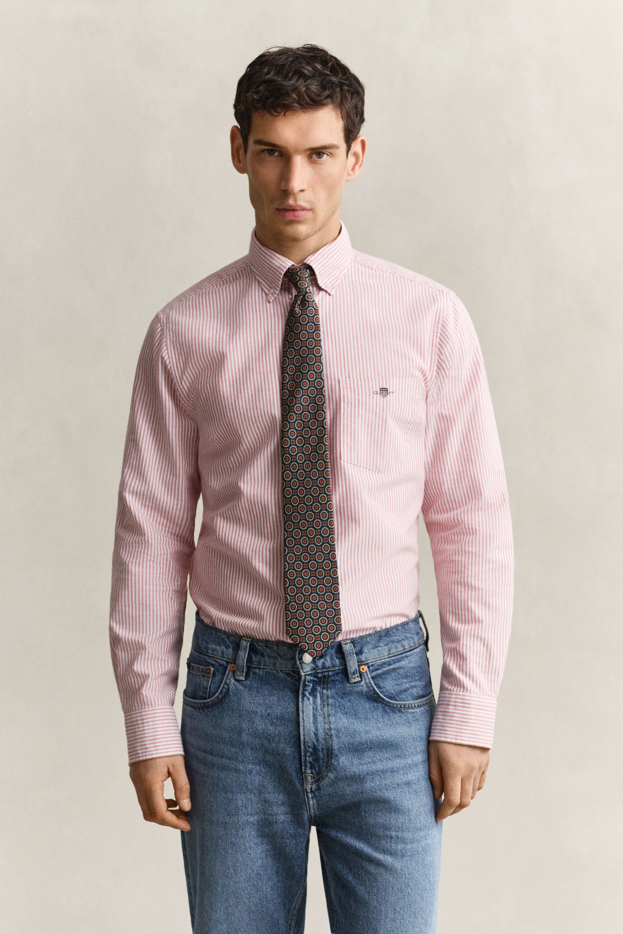 Banker Stripe Classic Oxford-Hemd