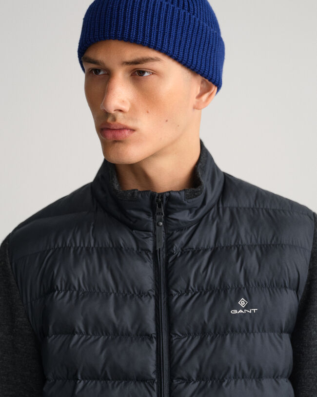 Leicht wattierte Mixed Media Jacke