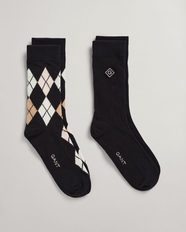 2er-Pack Argyle Socken