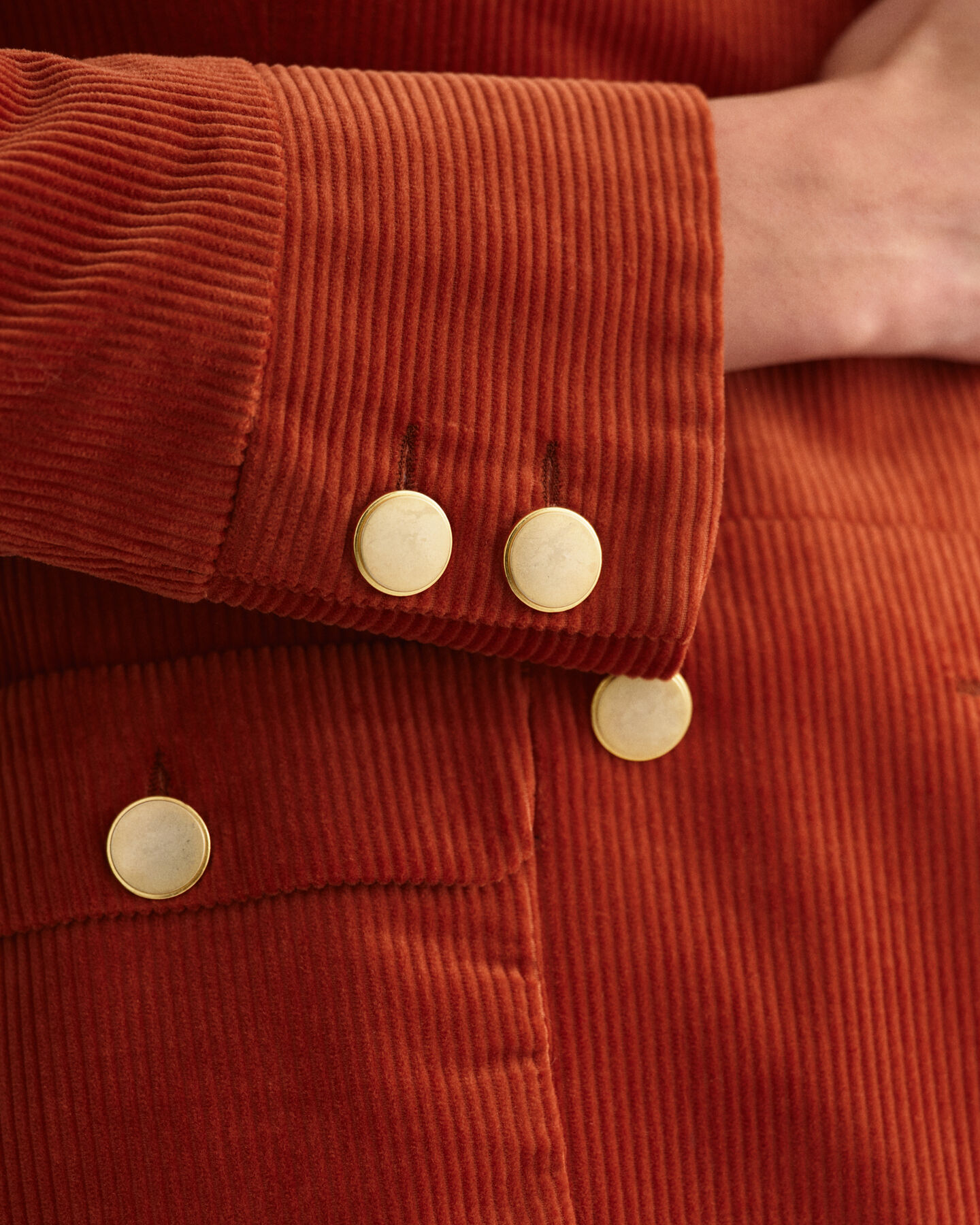 Schmale Blazerjacke aus Cord