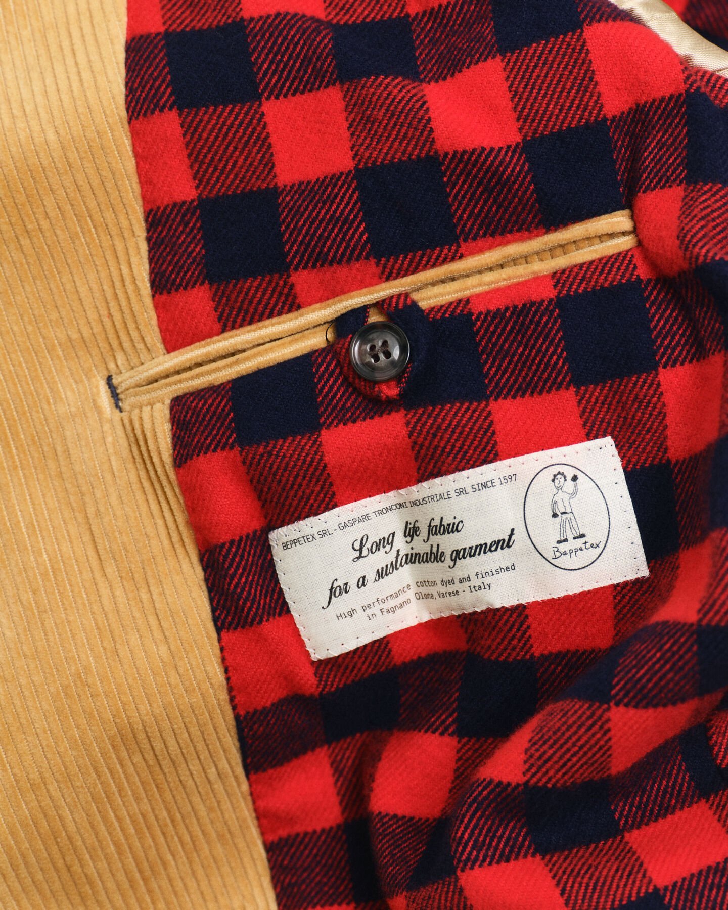 Regular Fit Cord-Sakko