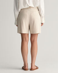 Formelle Stretch Leinen Shorts