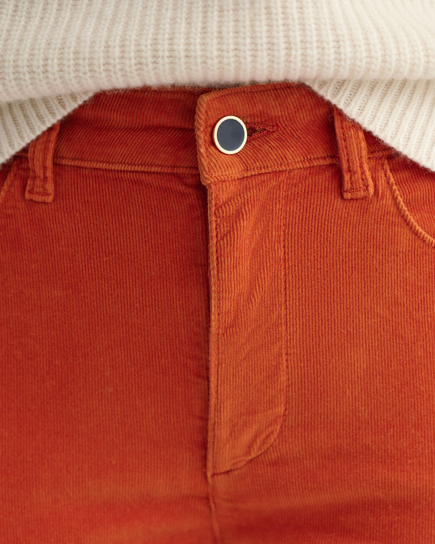 Farla Slim Fit Verk&uuml;rzte Cord-Jeans