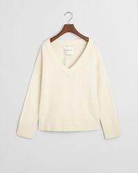 Herringbone V-Neck Pullover