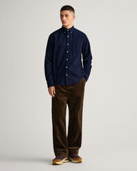 Regular Fit Hemd mit Fischgr&auml;tmuster