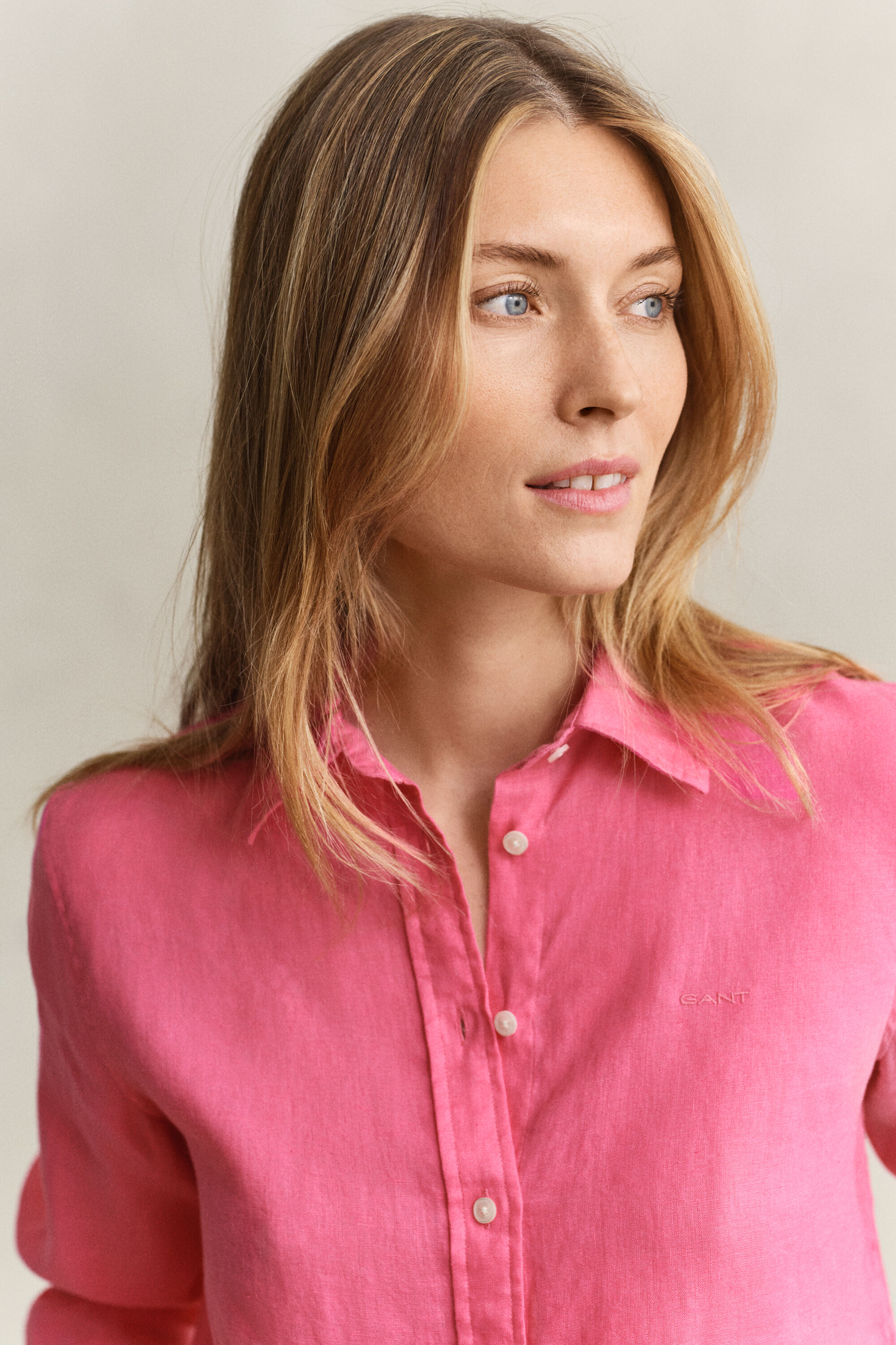 Regular Fit Leinen Bluse