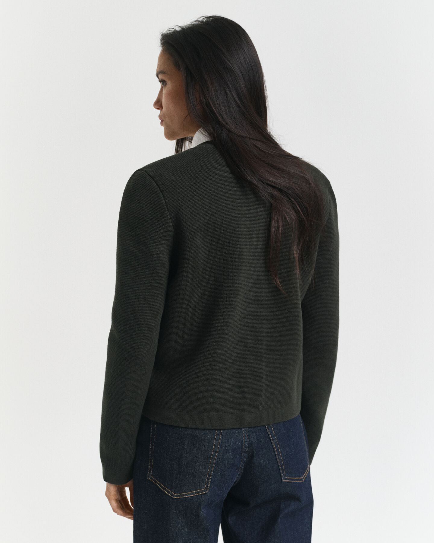 Kontrast Strickjacke