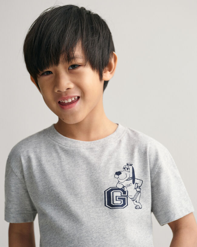 Kids T-Shirt mit G-Hunde-Print