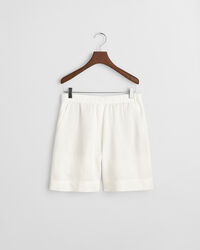 Relaxed Fit Leinenmix Pull-On Shorts