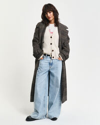 Herringbone V-Neck Strickjacke