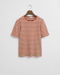 Geripptes T-Shirt mit Streifen