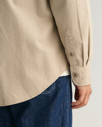 Solid Relaxed Fit Twillhemd