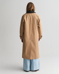 Kurzmantel mit Lederkragen