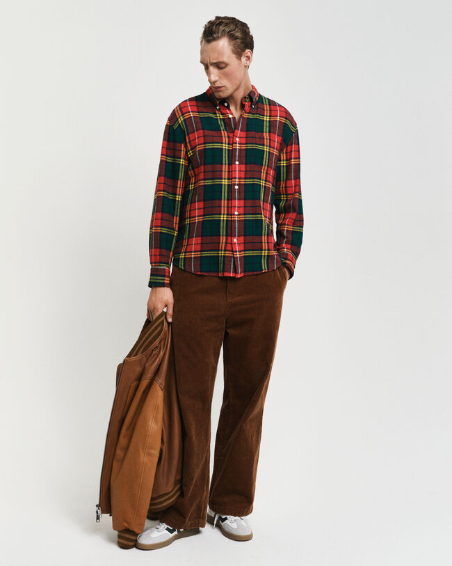 Relaxed Fit Tartan Twillhemd