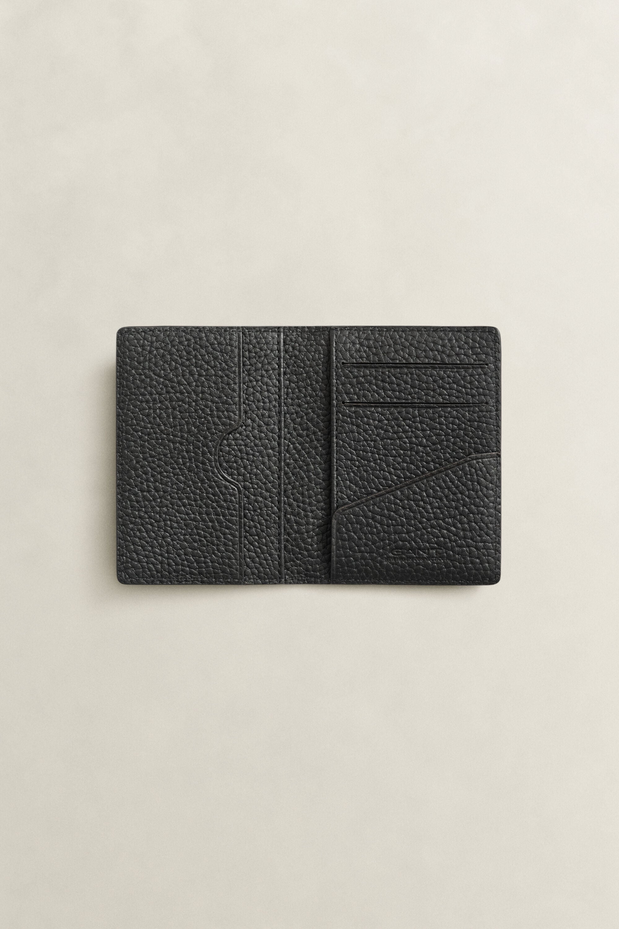 Porte-cartes en cuir à deux volets
