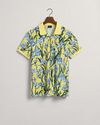 Iris Piqu&eacute; Poloshirt mit Print