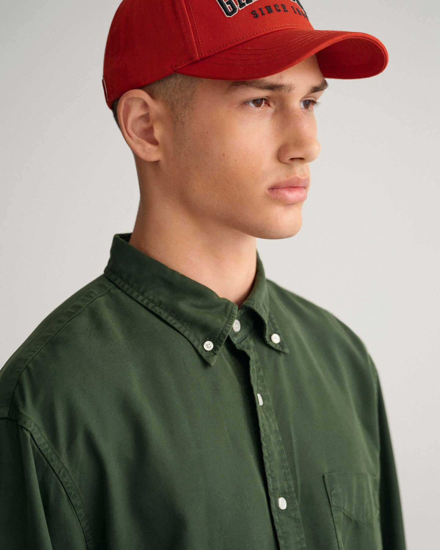 Relaxed Fit Lyocell Hemd in St&uuml;ckf&auml;rbung