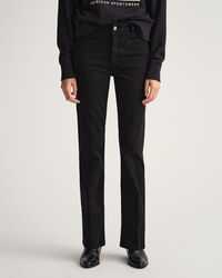 Color Jeans mit ausgestelltem Bein