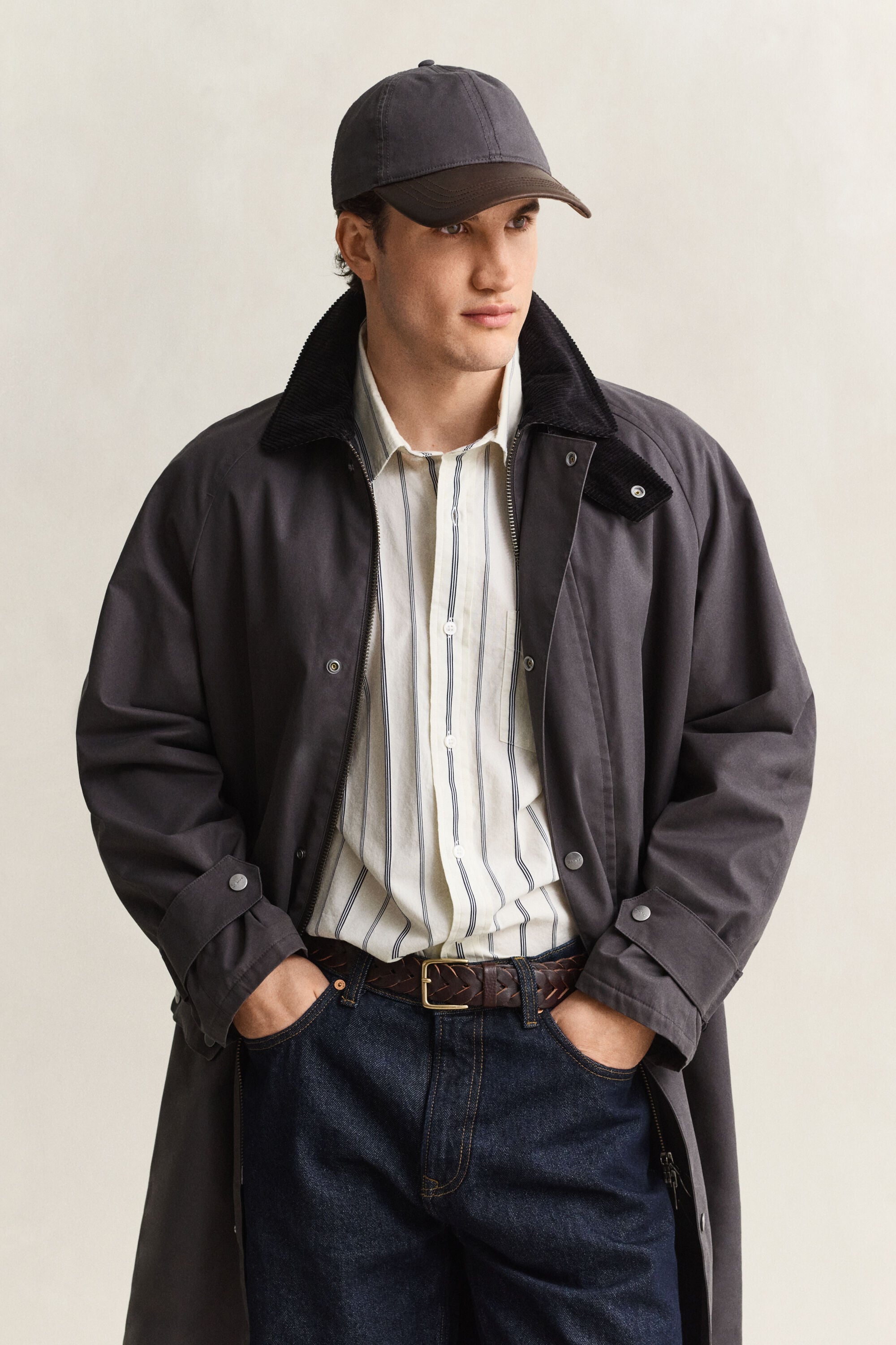 Waxed Leather Visor Cap